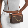 Michael Kors Jet Set Large Logo Crossbody Bag Brown96