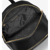 Michael Kors Rhea Medium Pebbled Leather Backpack Blackb4
