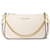 Michael Kors Jet Set Medium Saffiano Leather Crossbody Bag Light Cream234