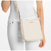 Michael Kors Jet Set Travel Small Signature Logo Messenger Bag Lt Cream Multid2