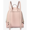Michael Kors Rhea Medium Signature Logo Backpack Powder Blush Multic