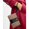 Coach Peněženka Coach Corner Zip Wristlet In Signature Canvas Gold Tan Black5