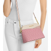 Michael Kors Jet Set Travel Medium Color Block Signature Logo Crossbody Bag Powder Blush Multid2