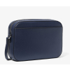 Michael Kors Jet Set Large Saffiano Leather Crossbody Bag Navy Silverd