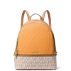 Michael Kors Batoh Rhea Medium Signature Logo Backpack Pop Orange Multi22