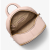 Michael Kors Batoh Rhea Medium Pebbled Leather Backpack Powder Blushb