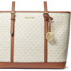 Michael Kors Jet Set Travel Large Logo Tote Bag Vanilla223