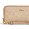 Coach Peněženka Long Zip Around Wallet Signature Canvas Im Dark Natural Multi223