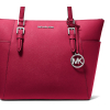 Michael Kors Kabelka Charlotte Large Saffiano Leather Top Zip Tote Bag Raspberry23
