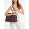 Christina Large Signature Logo Shoulder Bag Brownc
