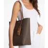 Michael Kors Vincent Large Signature Logo Tote Bag With Card Case Browncf