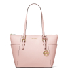 Michael Kors Kabelka Charlotte Large Saffiano Leather Top Zip Tote Bag Powder Blushaaaa