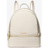 Michael Kors Rhea Medium Signature Logo Backpack Light Cream Multiaf