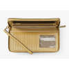 Michael Kors Jet Set Travel Large Pebbled Leather Wristlet Honeyb