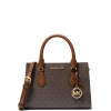 Michael Kors Kabelka Sheila Small Signature Logo Satchel Brown