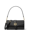 Michael Kors Greenwich Medium Saffiano Leather Shoulder Bag Blacka