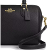 COACH Kabelka Rowan Satchel Bag Crossgrain Leather Gold Blackx
