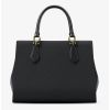 Michael Kors Marilyn Medium Saffiano Leather Satchel Blackc