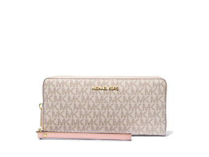 Michael Kors Peněženka Jet Set Travel Continental Vanilla Blusha1