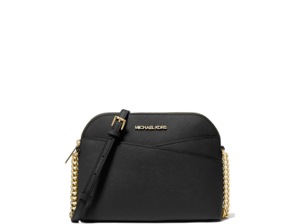 Michael Kors Jet Set Travel Medium Dome Crossbody Bag Black22b