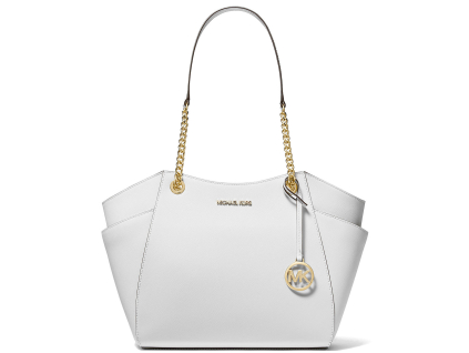 Michael Kors Jet Set Large Saffiano Leather Shoulder Bag Optic White23