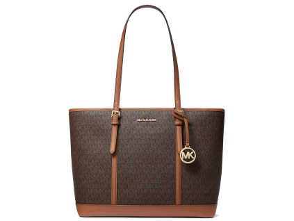 Michael Kors Jet Set Travel Large Logo Tote Bag Brown22