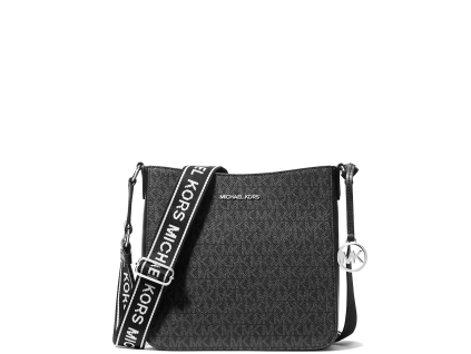 Jet Set Small Signature Logo Crossbody Bag Blacka
