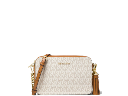Michael Kors Kabelka Ginny Medium Logo Crossbody Bag Vanillah