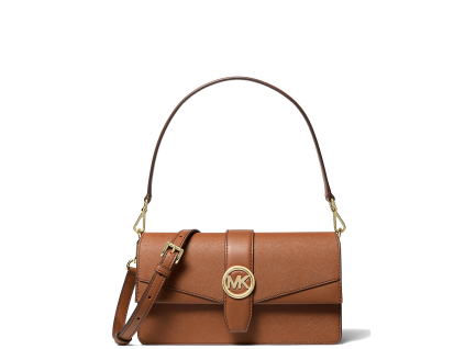 Michael Kors Greenwich Medium Saffiano Leather Shoulder Bag Luggageg