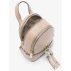 Michael Kors Rhea Mini Leather Backpack Soft Pinkside