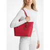 Michael Kors Charlotte Large Saffiano Leather Top Zip Tote Bag Bright Redd
