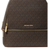 Michael Kors Rhea Medium Signature Logo Backpack Brown2234