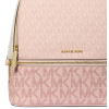 Michael Kors Rhea Medium Signature Logo Backpack Powder Blush Multi223