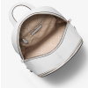 Michael Kors Batoh Rhea Medium Pebbled Leather Backpack Optic Whiteb2