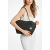 Michael Kosr Jet Set Large Signature Logo Shoulder Bag Blackc