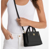 Michael Kors Reed Extra Small Pebbled Leather Satchel Blackcg