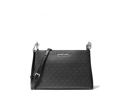 Michael Kors Kabelka Trisha Medium Logo Crossbody Bag Blackaa