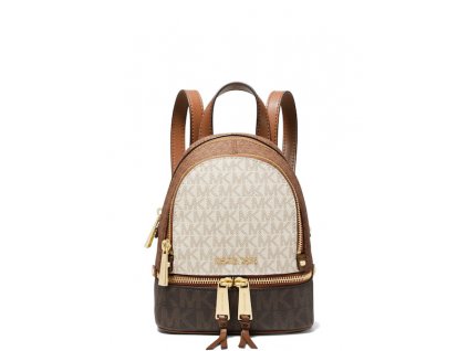 Michael Kors Rhea Mini Color Block Logo Backpack Luggage Multia