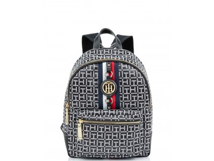 Tommy Hilfiger Batoh Jaden Backpack Black Whitea22