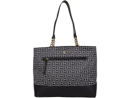 Tommy Hilfiger Parker II Tote Square Monogram Jacquarda