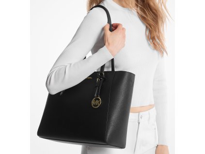 Michael Kors Kabelka Charlotte Large Saffiano Leather 3 in 1 Tote Bag Blackj