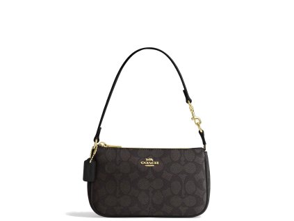 COACH Kabelka Nolita 19 In Signature Canvas Gold Walnut Blacka