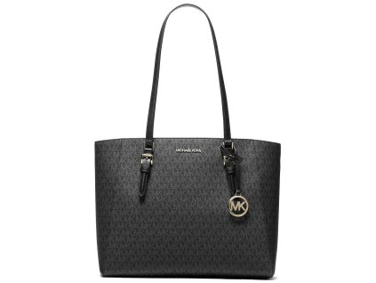 Michael Kors Kabelka Charlotte Large 3 in 1 Signature Logo Tote Bag Blacka