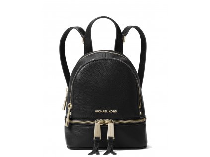 22 michael Kors Rhea Mini Leather Backpack Black