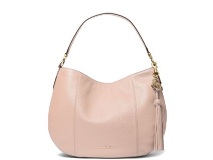 Brooke Large Pebbled Leather Shoulder BagSoftPink