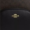 COACH Batoh Court Backpack In Signature Canvas Gold Walnut Black22
