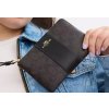 Coach Peněženka Coach Corner Zip Wristlet In Signature Canvas Gold Walnut Black6