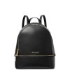 Michael Kors Rhea Medium Pebbled Leather Backpack Blacka22