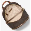 Michael Kors Rhea Medium Signature Logo Backpack Brownb