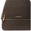 Michael Kors Rhea Medium Signature Logo Backpack Brown2234